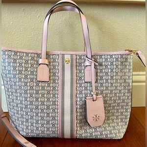 Light Pink Gemini Link Canvas Tote Bag